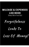 Mileage Log/Expenses Book