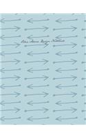 Blue Arrow Design Notebook