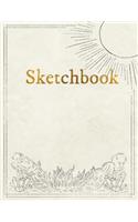 Sketchbook: Personalized Artist Sketchbook, Notebook: Blank Paper for Drawing, Creative Doodling or Sketching