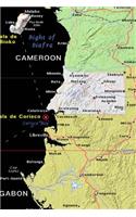 Modern Day Map of Equatorial Guinea in Africa Journal