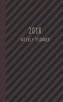 2018 Weekly Planner: 12 Month Weekly Planner / Notebook / Diary / Journal / 2018 Calendar / Organizer - 1-Page-a-Week- Extra dots and blank pages for journaling, plannin