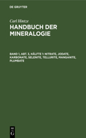 Nitrate, Jodate, Karbonate, Selenite, Tellurite, Manganite, Plumbate