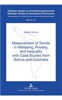 Measurement of Trends in Wellbeing, Poverty, and Inequality with Case Studies from Bolivia and Colombia