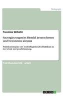 Satzergänzungen im Wemfall kennen lernen und bestimmen können