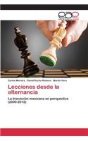 Lecciones desde la alternancia
