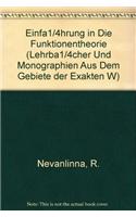Einfuhrung in Die Funktionentheorie