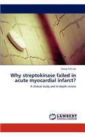 Why Streptokinase Failed in Acute Myocardial Infarct?