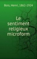 LE SENTIMENT RELIGIEUX MICROFORM