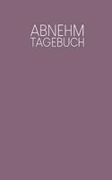 Abnehmtagebuch: Tagebuch zur Erfassung von Abnehmfortschritten und täglichen Mahlzeiten mit Kalorien+Fett+Eiweiß+Kohlenhydraten - Motiv: Lila