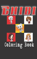chibi coloring book (6x9) inches 30 pages