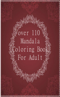 over 110 Mandala Coloring Book For Adult