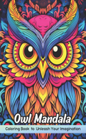 Owl Mandala Coloring Book: Beautiful Mandala Patterns for Relaxation, Stress Relief and Fun, Owl Mandala Coloring Pages