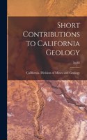 Short Contributions to California Geology; No.82