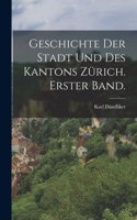 Geschichte der Stadt und des Kantons Zürich. Erster Band.