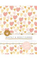 Monthly & Weekly Planner 2019 - 2020 with Gratitude Journal, Habit & Mood Tracker, TO-DO Lists