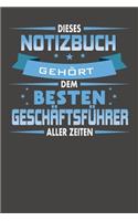 Dieses Notizbuch Gehört Dem Besten Geschäftsführer Aller Zeiten