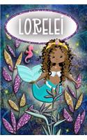 Mermaid Dreams Lorelei: Wide Ruled - Composition Book - Diary - Lined Journal