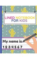 Lined Notebook for Kids
