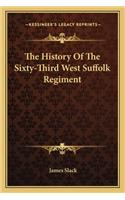The History Of The Sixty-Third West Suffolk Regiment: (English)