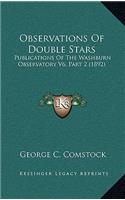 Observations of Double Stars
