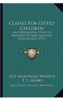 Classes For Gifted Children