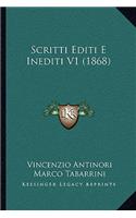 Scritti Editi E Inediti V1 (1868)