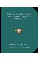 Memoir On The Thurr And Parkur Districts Of Sind (1859)