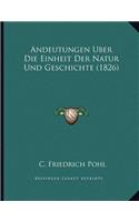 Andeutungen Uber Die Einheit Der Natur Und Geschichte (1826)