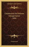 Considerazioni Del Professore Giuseppe Gazzeri (1826)