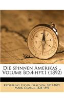 Die Spinnen Amerikas .. Volume Bd.4