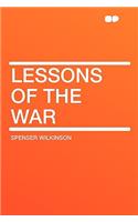 Lessons of the War