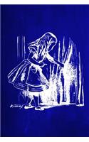 Alice in Wonderland Chalkboard Journal - Alice and The Secret Door (Blue): 100 page 6" x 9" Ruled Notebook: Inspirational Journal, Blank Notebook, Blank Journal, Lined Notebook, Blank Diary