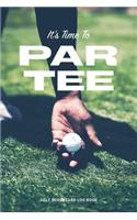 Golf Scorecard Log Book