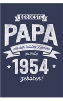 Der Beste Papa wurde 1954 geboren: Wochenkalender 2020 mit Jahres- und Monatsübersicht und Tracking von Gewohnheiten - Terminplaner - ca. Din A5