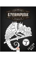 Coloriage Steampunk Animaux - Volume 2 - Edition nuit