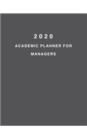 2020 Academic Planner For Managers