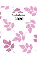 2020 Yearly planner: nature themed calendar & organizer - 148 pages, 8,5" x 11" (version 22)