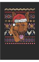 Ugly Christmas - German Shepherd: Dotted Bullet Notebook - Christmas Gift for Kids, Women, Men Girls And Boys