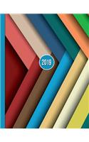 2019 Planner; Origami: 12 Months Week to two-page Diary 140 pages 8.5 x 11 with Contacts - Password - Birthday lists(2019 Weekly Planner Organizer Diary Journal)