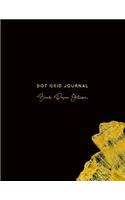 Dot Grid Journal Black Paper Edition: 8.5x11 inch - All Black Paper