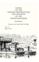 Notes on German Preparations for the Invasion of the United Kingdom