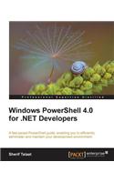 Windows Powershell 4.0 for .Net Developers