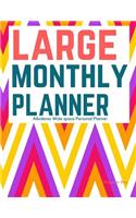 Albidens Large Monthly Planner: Wide space Personal Planner/At a glance large Planner/Day Planner and Organizer/ Personal Organizer and Planner