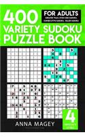 400 Variety Sudoku Puzzle Books for Adults: Greater Than Sudoku, Even-Odd Sudoku, Consecutive Sudoku, Killer Sudoku