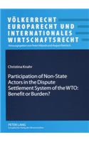 Participation of Non-state Actors in the Dispute Settlement System of the WTO: Benefit or Burden?