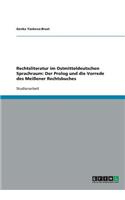 Rechtsliteratur im Ostmitteldeutschen Sprachraum