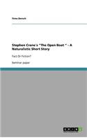 Stephen Crane´s "The Open Boat " - A Naturalistic Short Story: Fact Or Fiction?