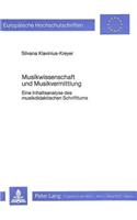 Musikwissenschaft Und Musikvermittlung