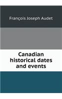 Canadian Historical Dates and Events