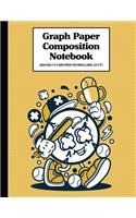 Graph Paper Composition Notebook Quad Rule 5x5 Grid Paper - 150 Sheets (Large, 8.5 x 11